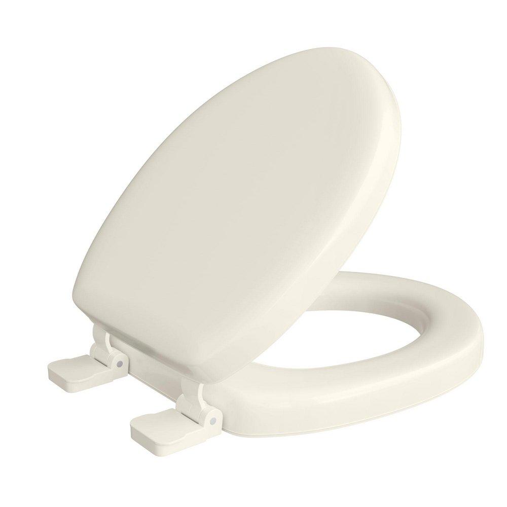Round Closed-Front Soft Toilet Seat and Lid in Bone image number 1