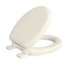 Round Closed-Front Soft Toilet Seat and Lid in Bone image number 1