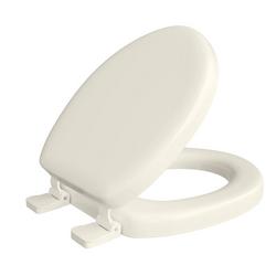 Round Closed-Front Soft Toilet Seat and Lid in Bone