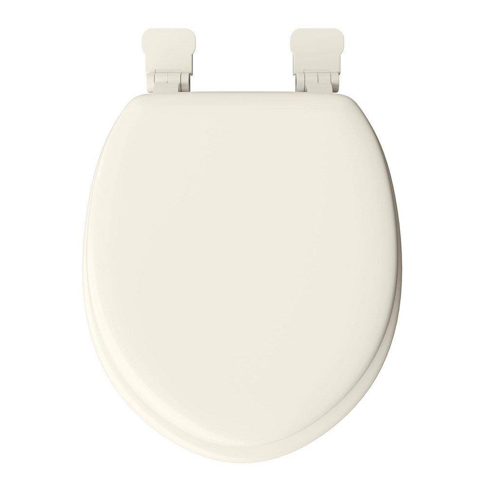 Round Closed-Front Soft Toilet Seat and Lid in Bone 