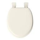Round Closed-Front Soft Toilet Seat and Lid in Bone 