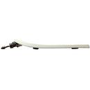 EZ Close&reg; Commercial Plastic Seat, White, Chrome Hinge, Elongated Open Front Less Cover 