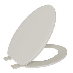 Elongated Closed Front with Cover Toilet Seat in Biscuit