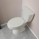Jones Stephens Biscuit Elongated Closed Front with Cover Toilet Seat 