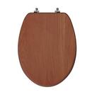 Elongated Closed-Front Toilet Seat and Lid in Cherry Wood 