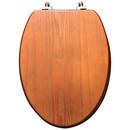 Elongated Closed-Front Toilet Seat and Lid in Cherry Wood 