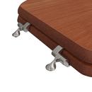 Elongated Closed-Front Toilet Seat and Lid in Cherry Wood 