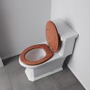 Elongated Closed-Front Toilet Seat and Lid in Cherry Wood 