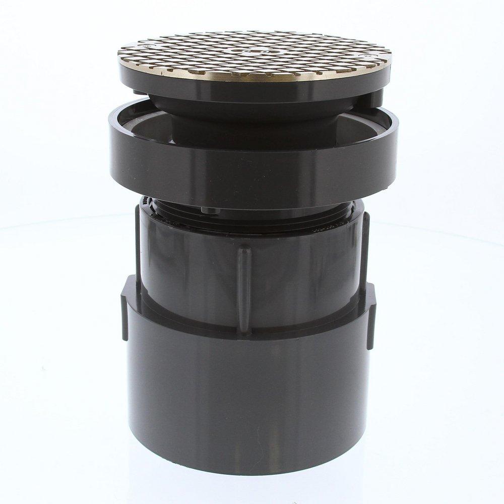 4 in. PVC LevelBest® Complete Pipe Fit Cleanout System with 3 in. Plastic Spud and 5 in. Nickel Bronze Cover 