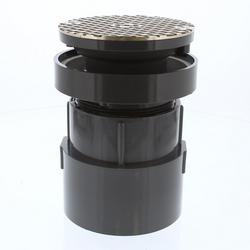 4 in. PVC LevelBest&reg; Complete Pipe Fit Cleanout System with 3 in. Plastic Spud and 5 in. Nickel Bronze Cover