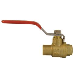 1-1/2 in. Forged Brass Sweat Quarter Turn Handle Gas Ball Valve