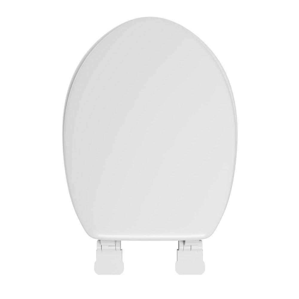 Elongated Closed-Front Soft Toilet Seat and Lid in White 