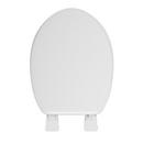 Elongated Closed-Front Soft Toilet Seat and Lid in White 