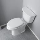 Elongated Closed-Front Soft Toilet Seat and Lid in White 