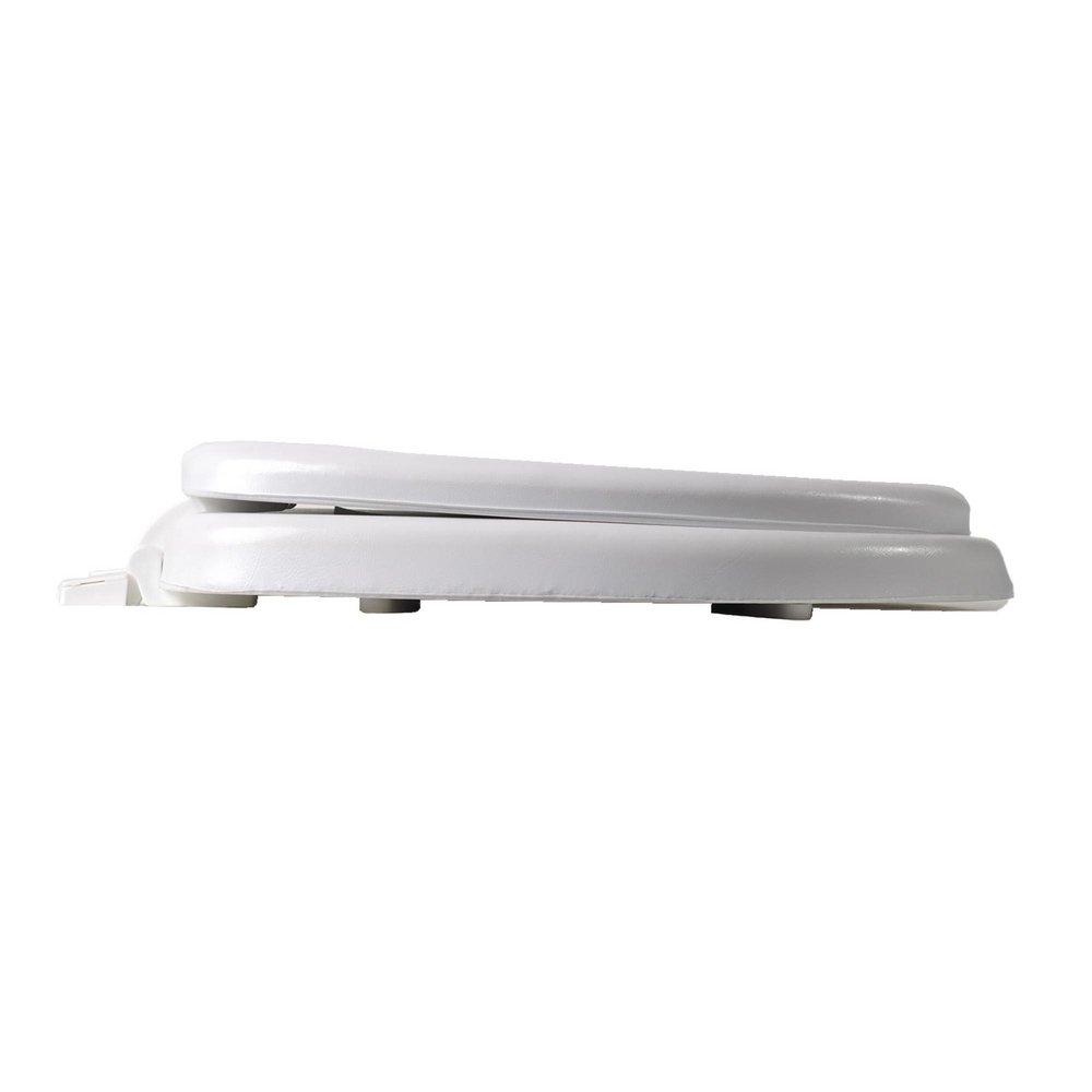 Elongated Closed-Front Soft Toilet Seat and Lid in White 