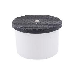 4 in. PVC Inside Pipe Fit Cleanout with 4-1/2 in. Cast Iron Round Cover