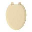 Elongated Closed-Front Toilet Seat and Lid in Citron Yellow Wood image number 0