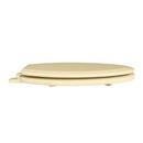Elongated Closed-Front Toilet Seat and Lid in Citron Yellow Wood 
