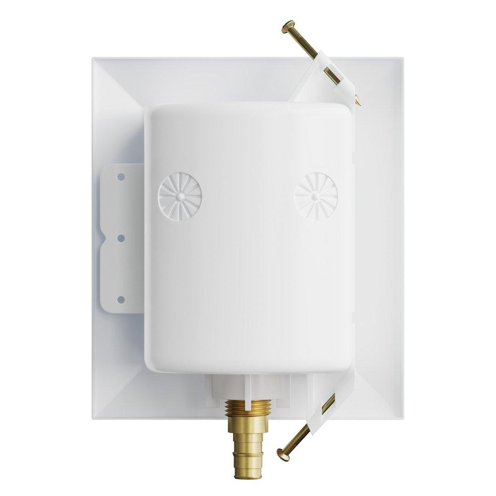 Jones Stephens White Quarter Turn Valve 1/2 in. Ice Maker Supply Box 