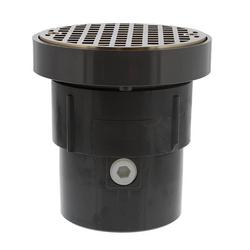 3 x 4 in. LevelBest&reg; Complete Pipe Fit Drain System with 3 in. Plastic Spud and 5 in. Nickel Bronze Strainer