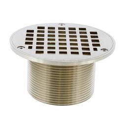 3 in. x 5 in. Nickel Bronze Extended Spud and Strainer