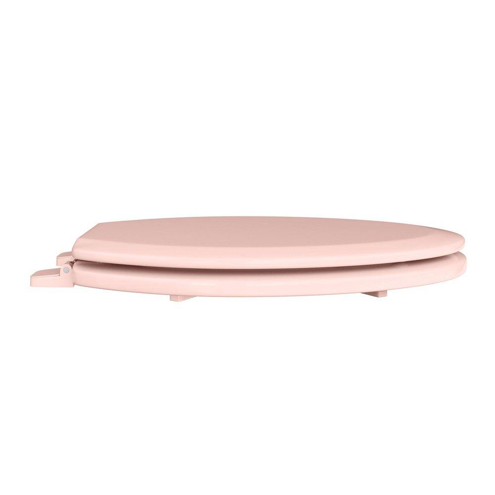 Elongated Closed-Front Toilet Seat and Lid in Venetian Pink Wood image number 5