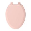 Elongated Closed-Front Toilet Seat and Lid in Venetian Pink Wood 