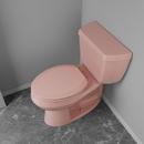 Elongated Closed-Front Toilet Seat and Lid in Venetian Pink Wood 