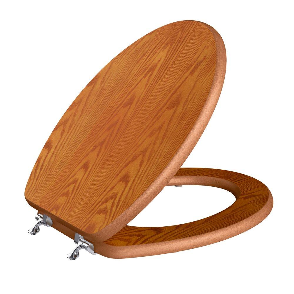 *CVR* DECORATIVE WOOD TOILET SEAT I 