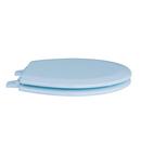 Round Closed-Front Toilet Seat and Lid in Regency Blue Wood 
