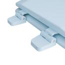 Round Closed-Front Toilet Seat and Lid in Dresden Blue Wood image number 1