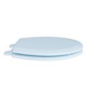 Round Closed-Front Toilet Seat and Lid in Dresden Blue Wood 
