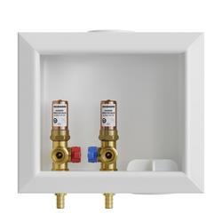 Quarter Turn Valve 1/2 in. PEX Washing Machine Supply Box