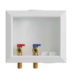 Quarter Turn Valve 1/2 in. MIP/Sweat Washing Machine Supply Box