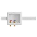 Jones Stephens White Quarter Turn Valve 1/2 in. Washing Machine Supply Box 