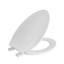 Jones Stephens White Plastic Elongated Closed Front Toilet Seat 