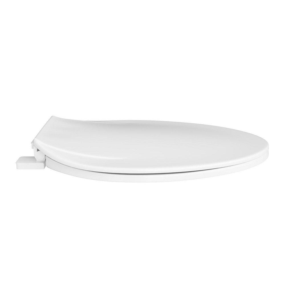 Jones Stephens White Plastic Elongated Closed Front Toilet Seat 