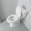Jones Stephens White Plastic Elongated Closed Front Toilet Seat 