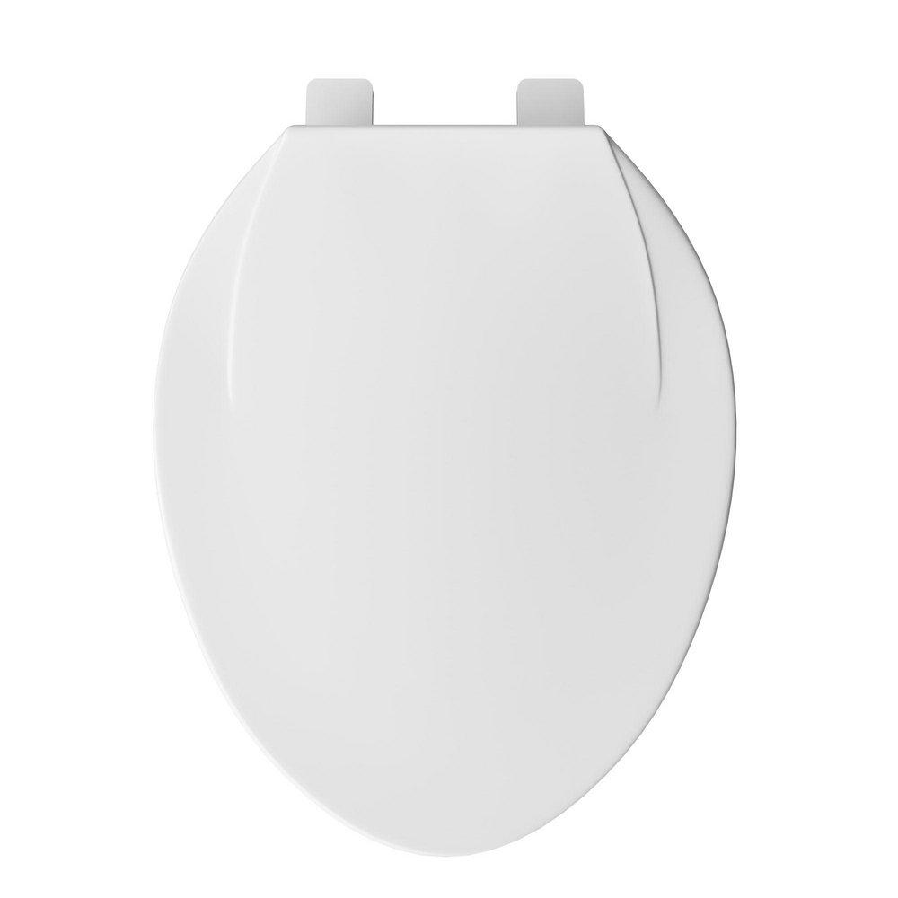 Jones Stephens White Plastic Elongated Closed Front Toilet Seat 