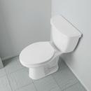 Jones Stephens White Plastic Elongated Closed Front Toilet Seat 