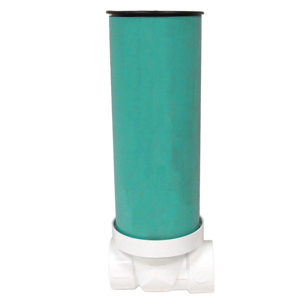 3 in. PVC Backwater Valve with Sleeve and Plastic Lid 