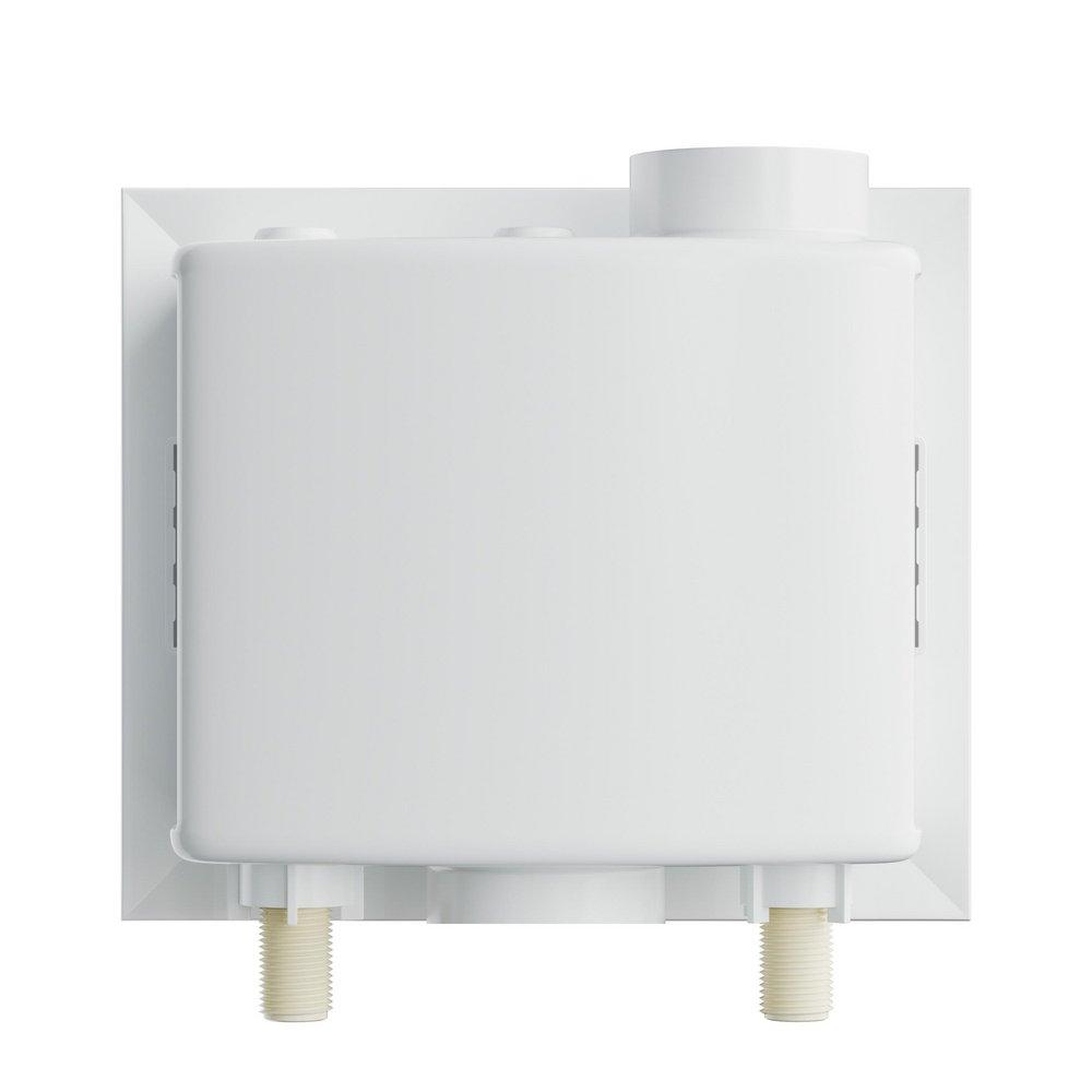 Jones Stephens White 1/2 in. Quarter-turn Washing Machine Box with Center Outlet 