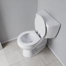 Round Closed-Front Toilet Seat and Lid in White Wood image number 5