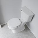 Jones Stephens White Round Closed Front Toilet Seat with Cover 