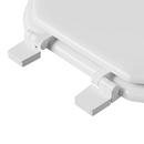 Jones Stephens White Round Closed Front Toilet Seat with Cover 