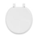 Jones Stephens White Round Closed Front Toilet Seat with Cover 