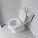 Jones Stephens White Round Closed Front Toilet Seat with Cover 