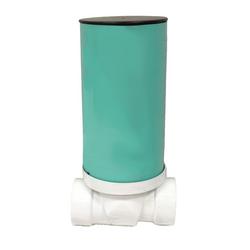 4 in. PVC Backwater Valve with Sleeve and Plastic Lid