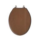Elongated Closed-Front Toilet Seat and Lid in Natural Oak Wood with Piano Finish 