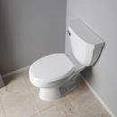 Elongated Closed Front Toilet Seat with Cover in White 